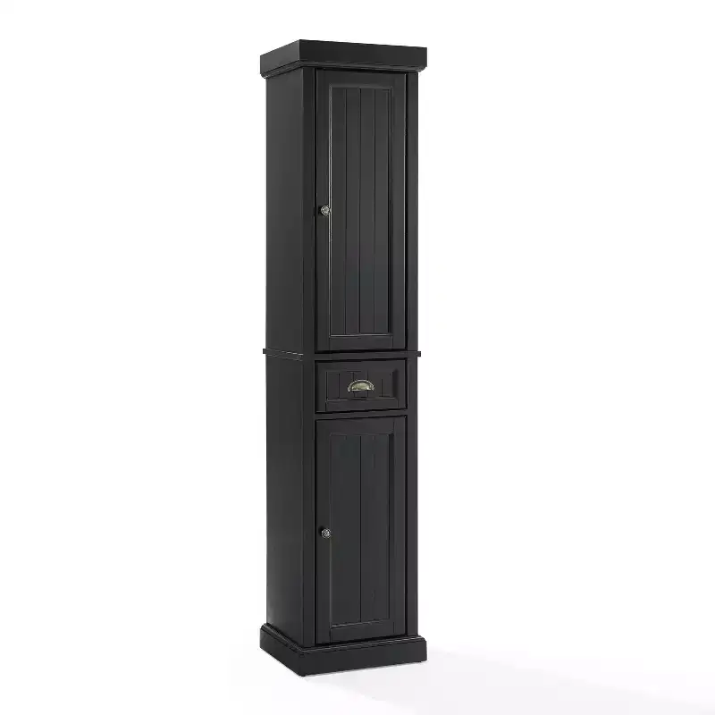 Crosley Seaside Tall Linen Storage Cabinet