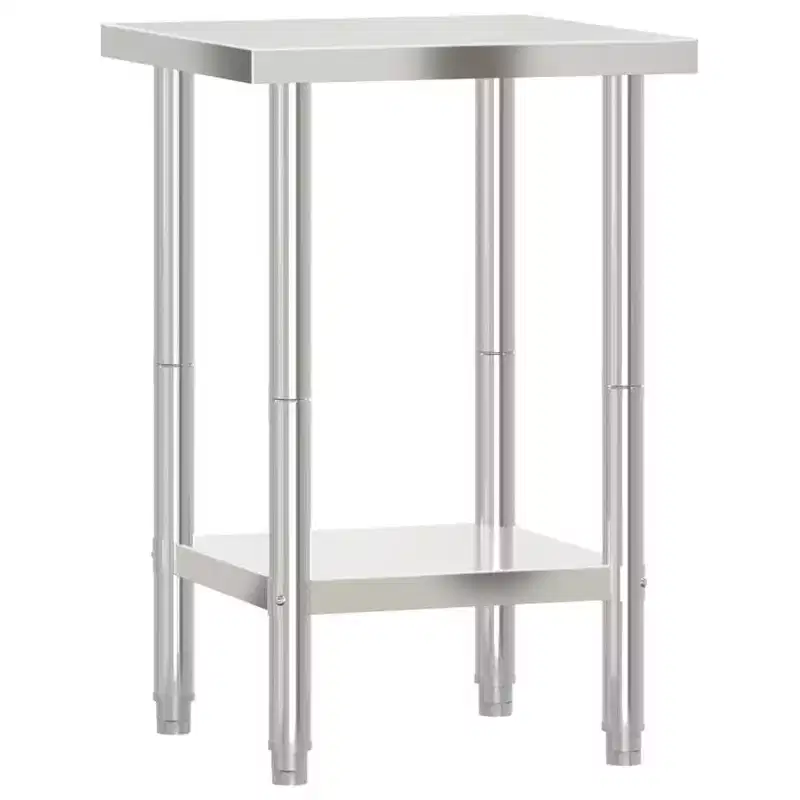 vidaXL Kitchen Work Table 43.3x21.7x33.5 Stainless Steel