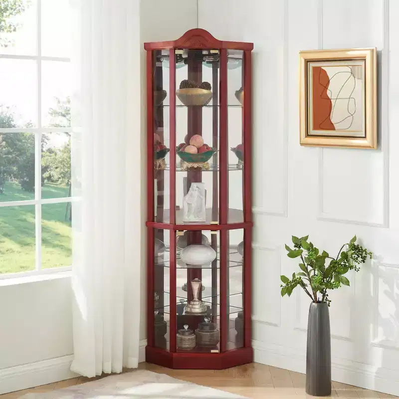 AndMakers 16.73 in. Display Cabinet with 2 Glass Doors