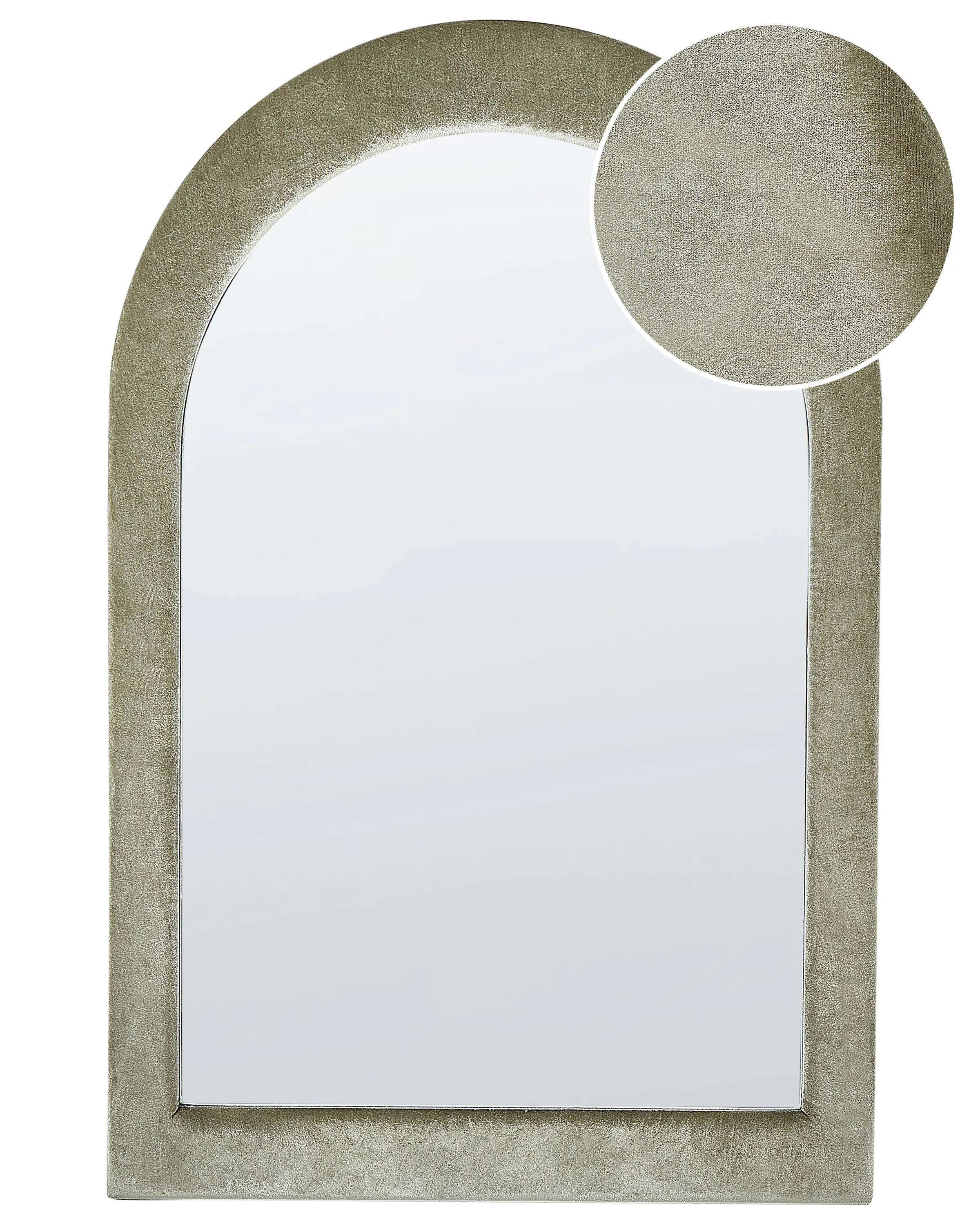Specchio Velluto Verde oliva 60x90 cm
