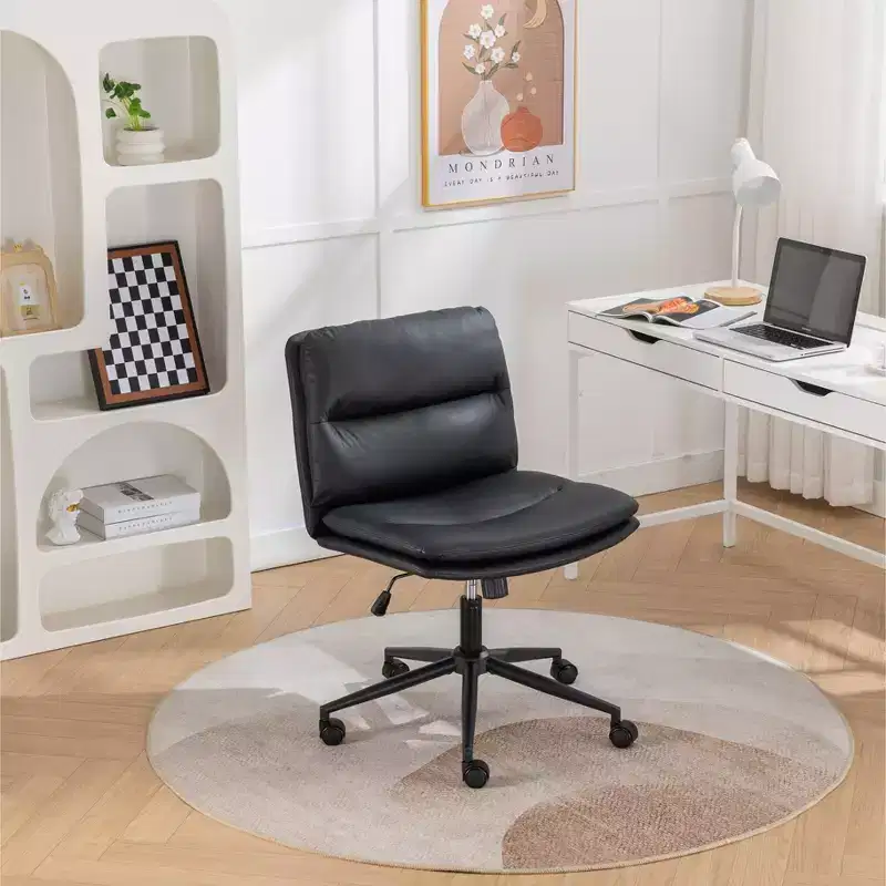 Adjustable Swivel Chair, Wide Office Chair Vanity Chair