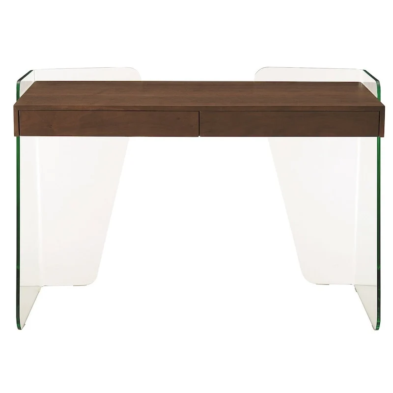 ARCHIE office desk with clear glass.