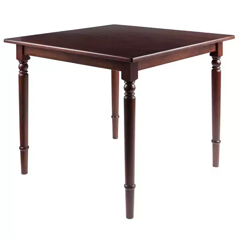 Walnut Square Farmhouse Dining Set, Seats 4, 3-Piece