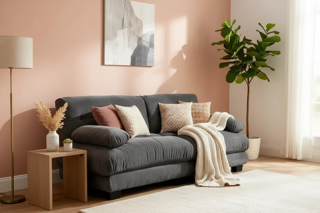 Modern Cloud Sofa with Plush Cushions and Soft Upholstery