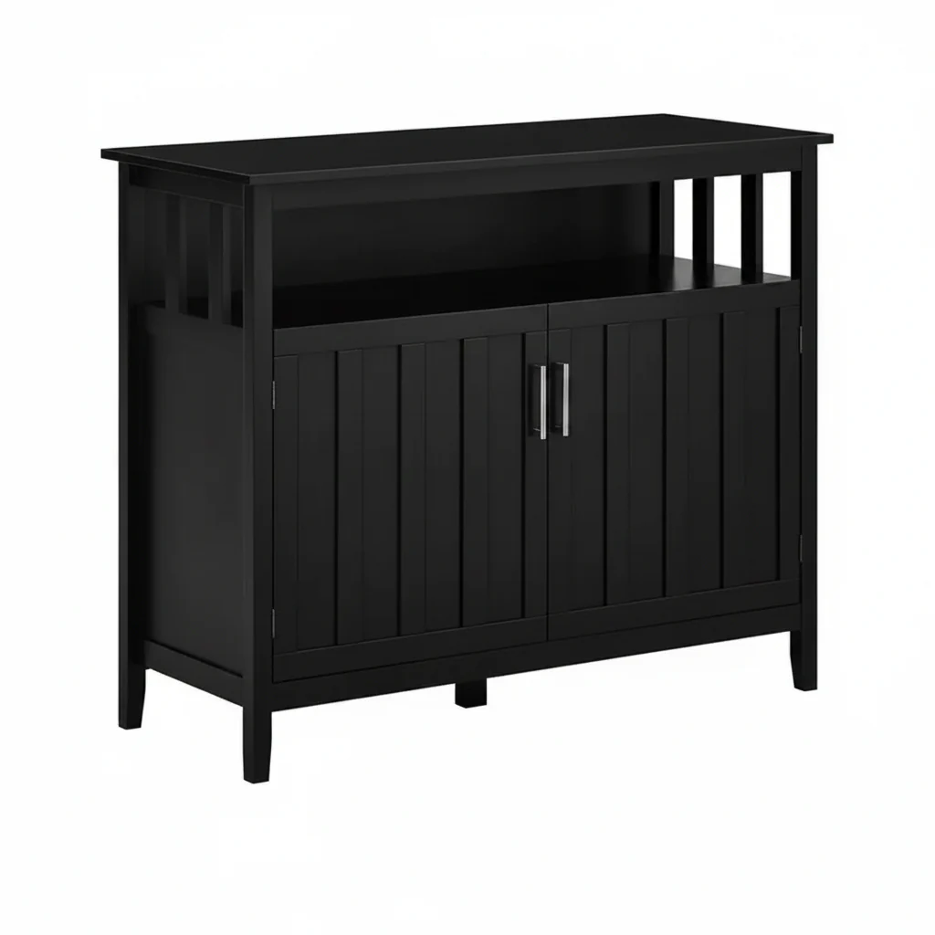 Sideboard Buffet Cabinet Bar Cabinet with 2 Doors and Adjustable Shelves, Console Table for Kitchen Entryway Living Room
