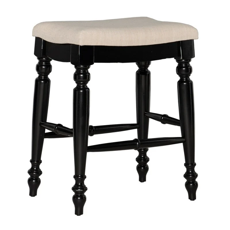 Black / Blue / White Wash Backless Counter Stool, Single Seat