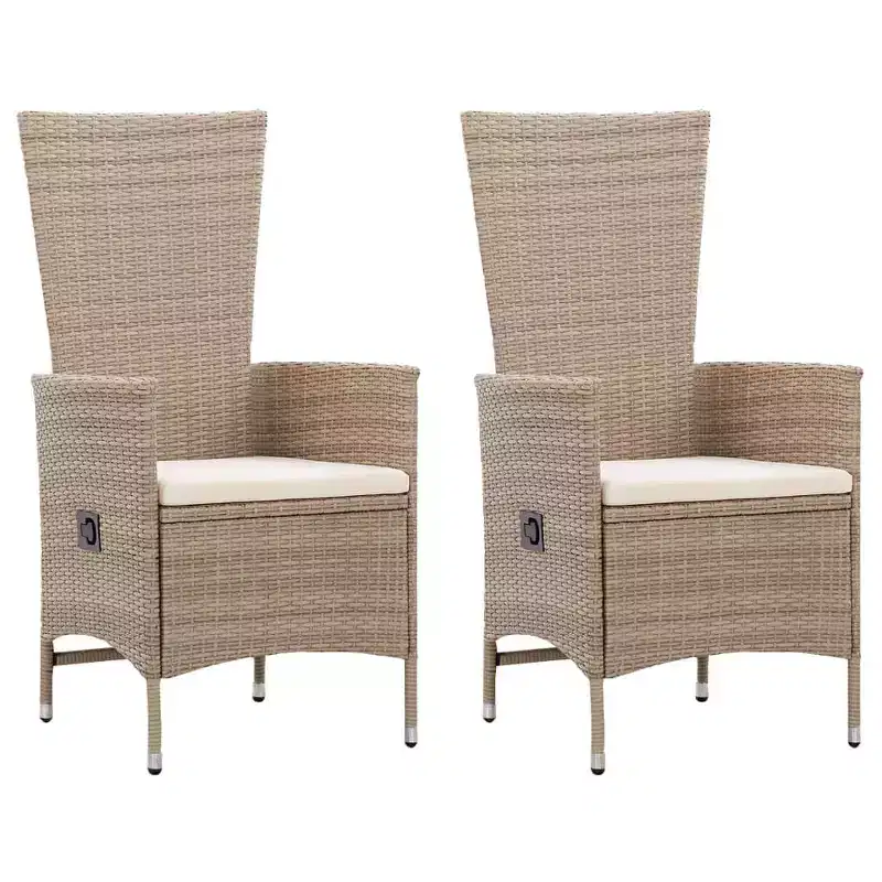 vidaXL Dining Set natural wood tone