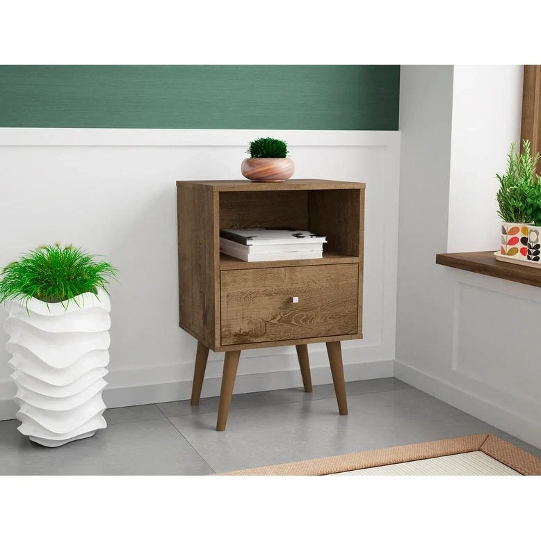 Liberty 1.0 Mid Century Modern 1 Drawer Nightstand