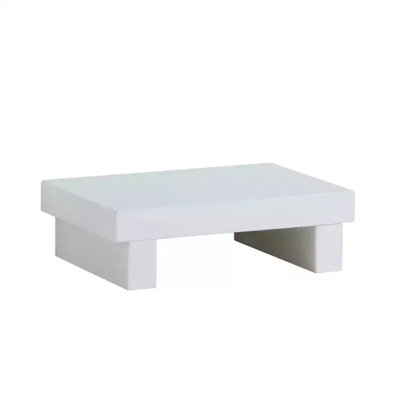 Haven Nightstand White - miBasics: Low Profile, Built-In USB Port, Modern Bedside Table