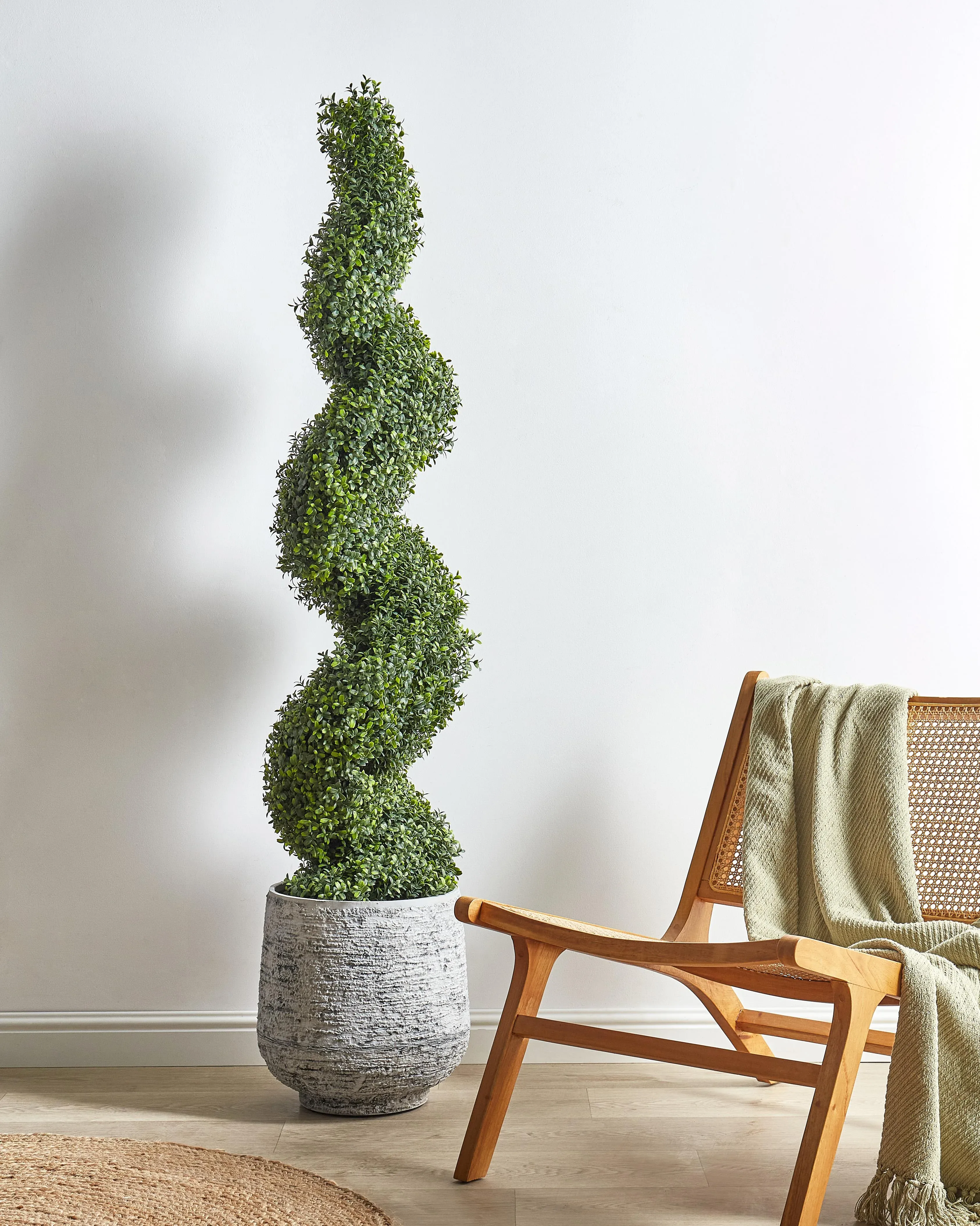 Pianta artificiale BUXUS SPIRAL TREE 158 cm Verde