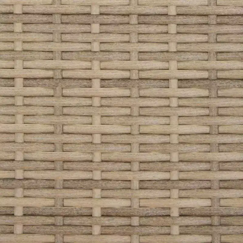 vidaXL Garden Sofa with Cushion 8 pcs Beige and Light Grey Poly Rattan
