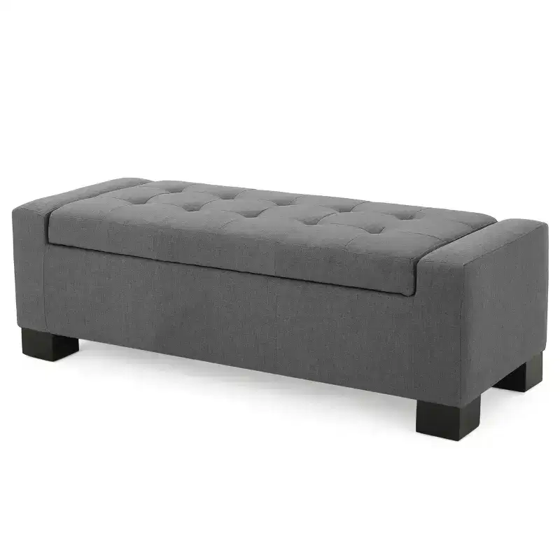 Christopher Knight Home Nadia Contemporary Tufted Storage Ottoman Bench