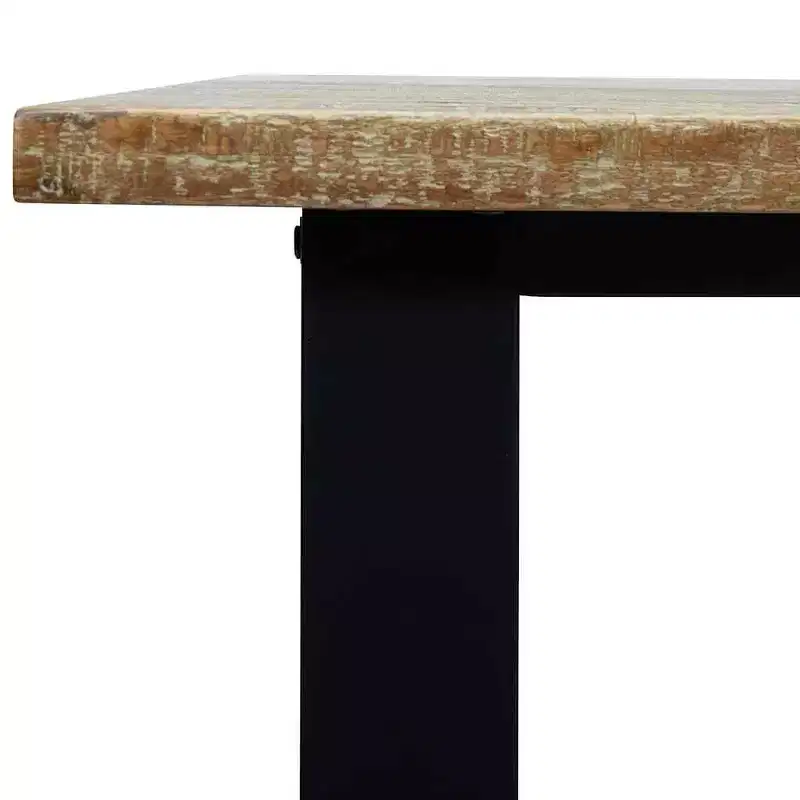 Industrial Dining Table in Solid Acacia Wood