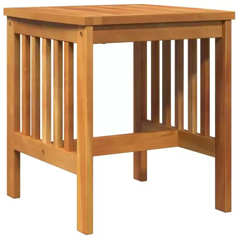 vidaXL Side Table Oil Natural Solid Acacia Wood