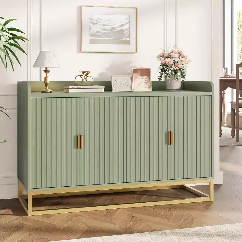 Buffet Cabinet with Storage Sideboard 4 Doors 47.2