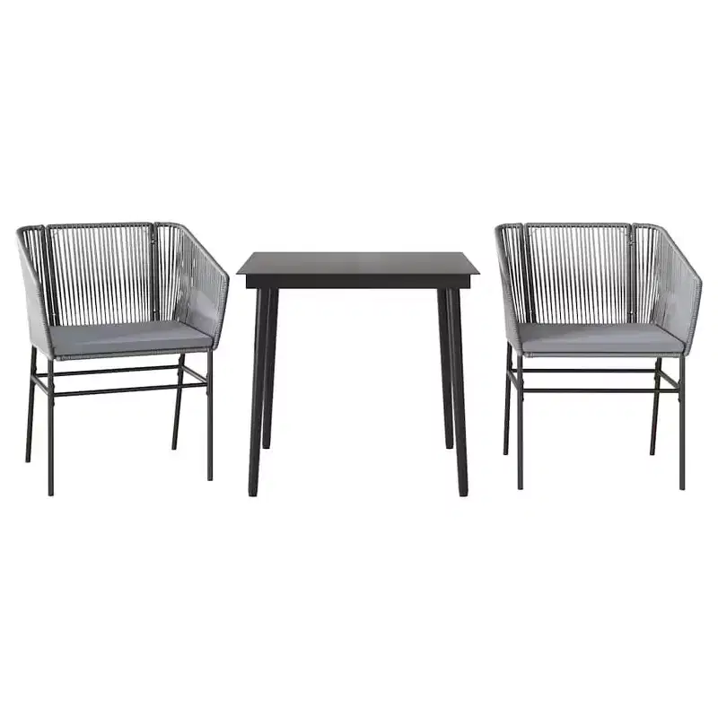 vidaXL Garden Dining Set with Cushions in Different Colors and Sizes