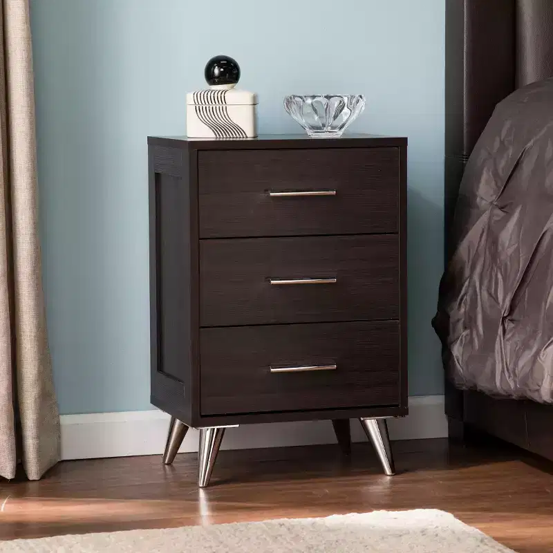 Owen Modern Storage Nightstand - Brown - SEI