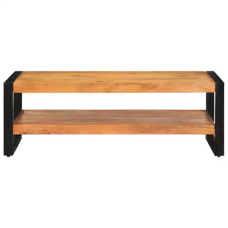XL Coffee Table Mixed Solid reclaimed wood and powder-coated iron