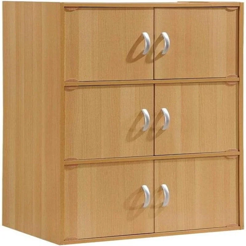3-Shelf Bookcase Cabinet – Versatile Storage for Home & Office