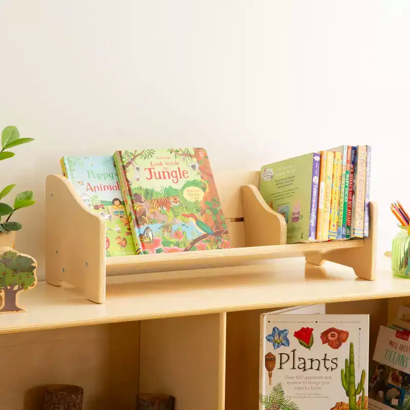 Tabletop Book Browser - Natural: Kids Classroom and Playroom Book Display and Book Storage