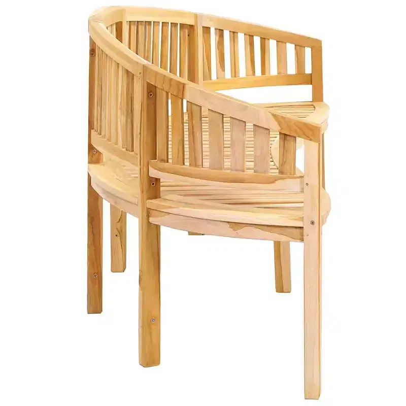 Garden Bench Natural Teak Solid Teak Wood Large Durable