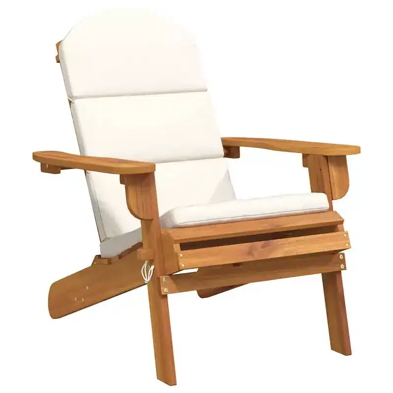 vidaXL Garden Chair Natural wood Solid Acacia wood Standard Foldable