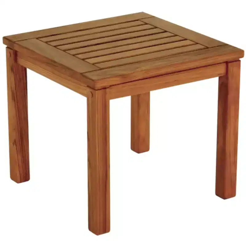 18 Brown Solid Wood Square End Table