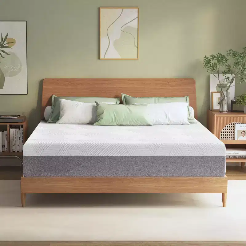 Wuleitex 10-inch full cold basic memory foam mattress without glass fiber, medium feel, breathable cooling layer, certified safety material
