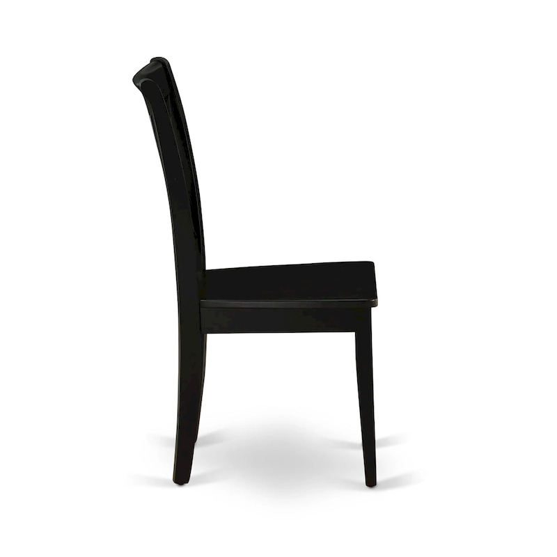 East West Furniture Dining Room Table Set Consist of a Rectangle Kitchen Table and Dining Chairs, Black (Pieces Option)