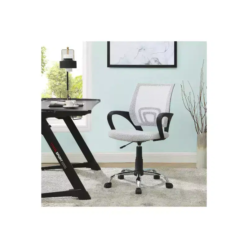 Home Imports Emporium Mid-Back Ergonomic Office Chair  Mesh Desk Chair with Armrests, Lumbar Support & Tilt Control