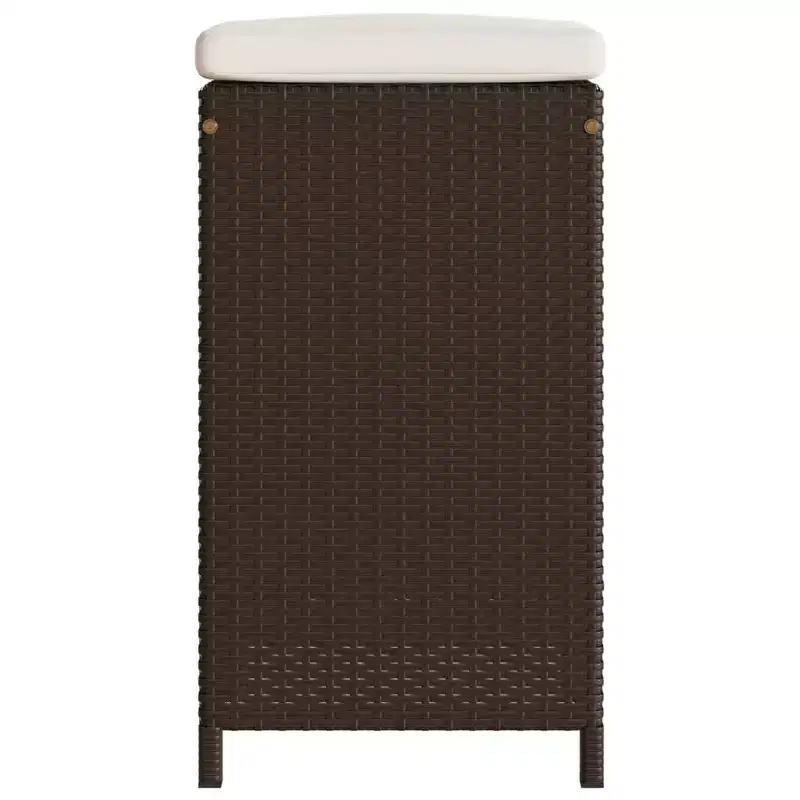 vidaXL Garden Bar Stool Set of 6 PE rattan Standard