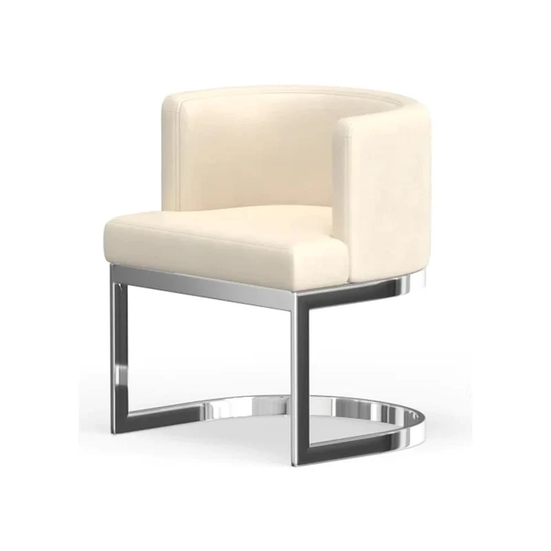 Contemporary Wingback Dining Chair – Upholstered Accent Seat