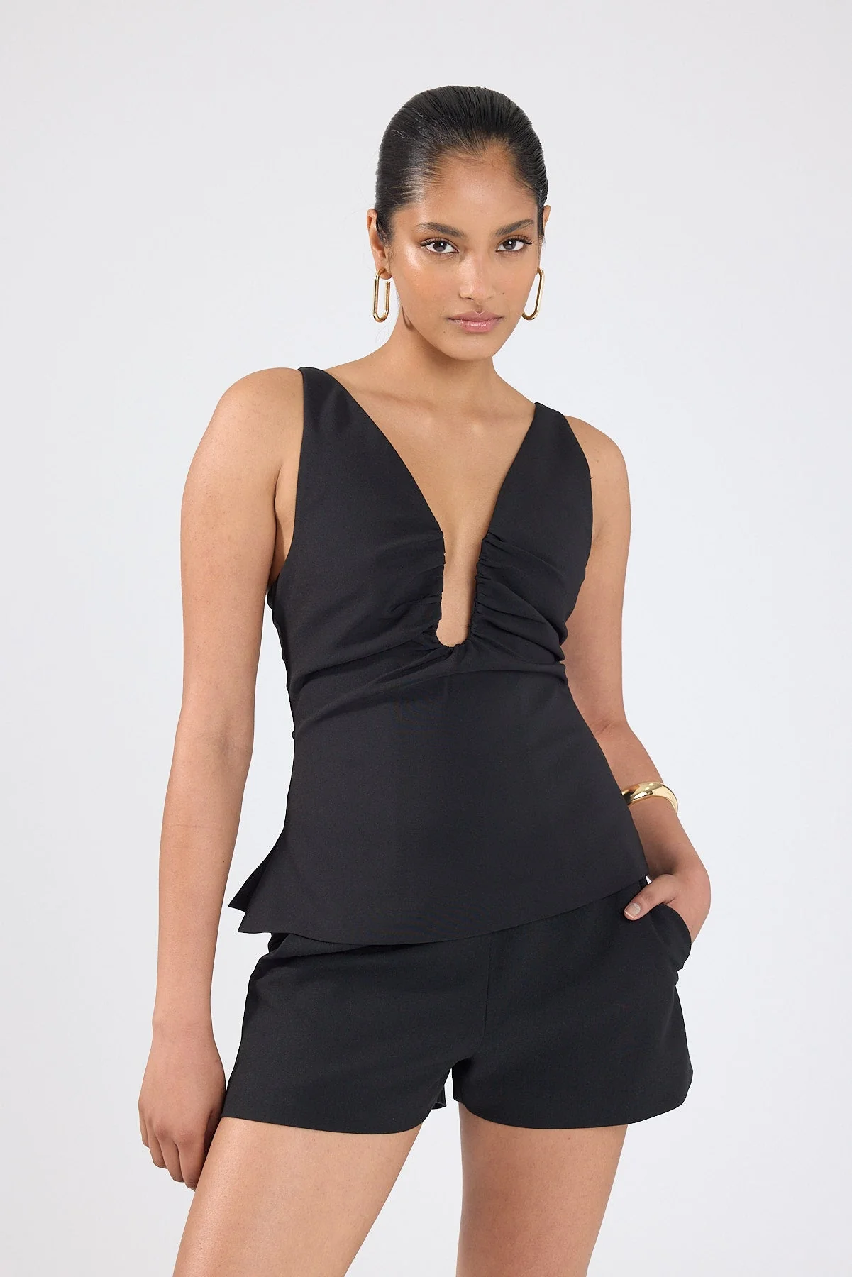 Low Rise Shorts Black