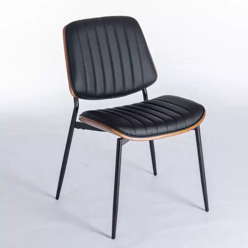 Vatros Dining Chairs Set of 2 Mid-Century Modern Retro Faux Leather Chair