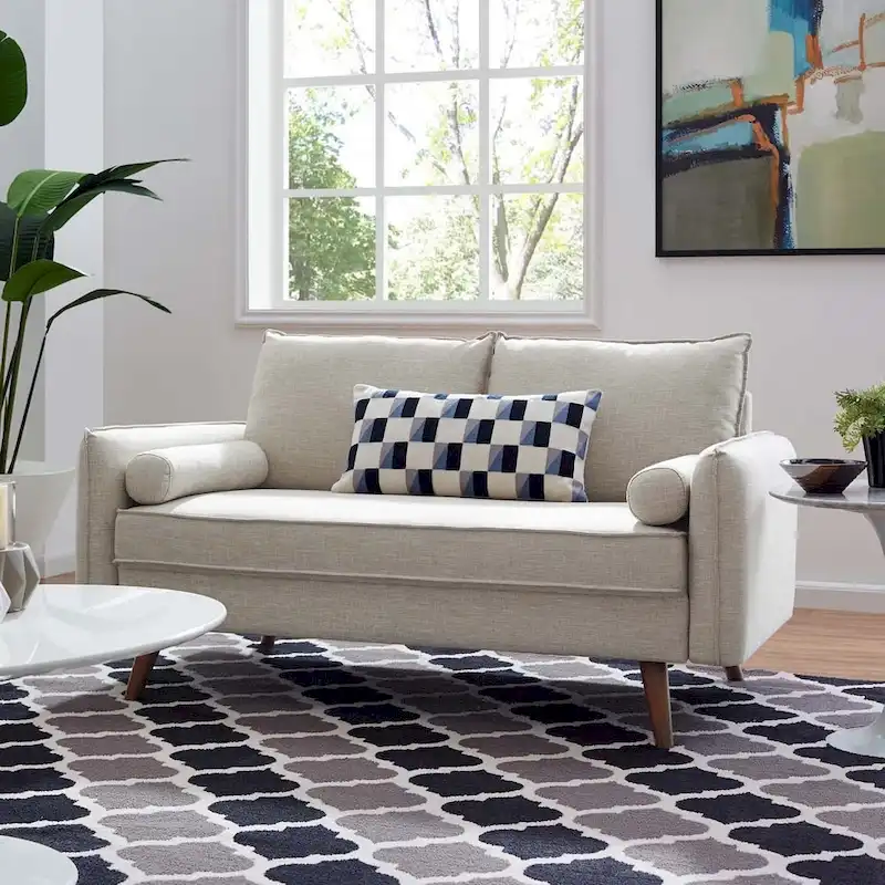 Carson Carrington Hedeby Upholstered Fabric Loveseat