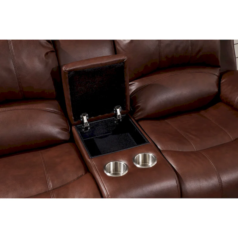 Betsy Furniture 2 Piece Bonded Leather Power Reclining Living Room Set, Sofa and Loveseat