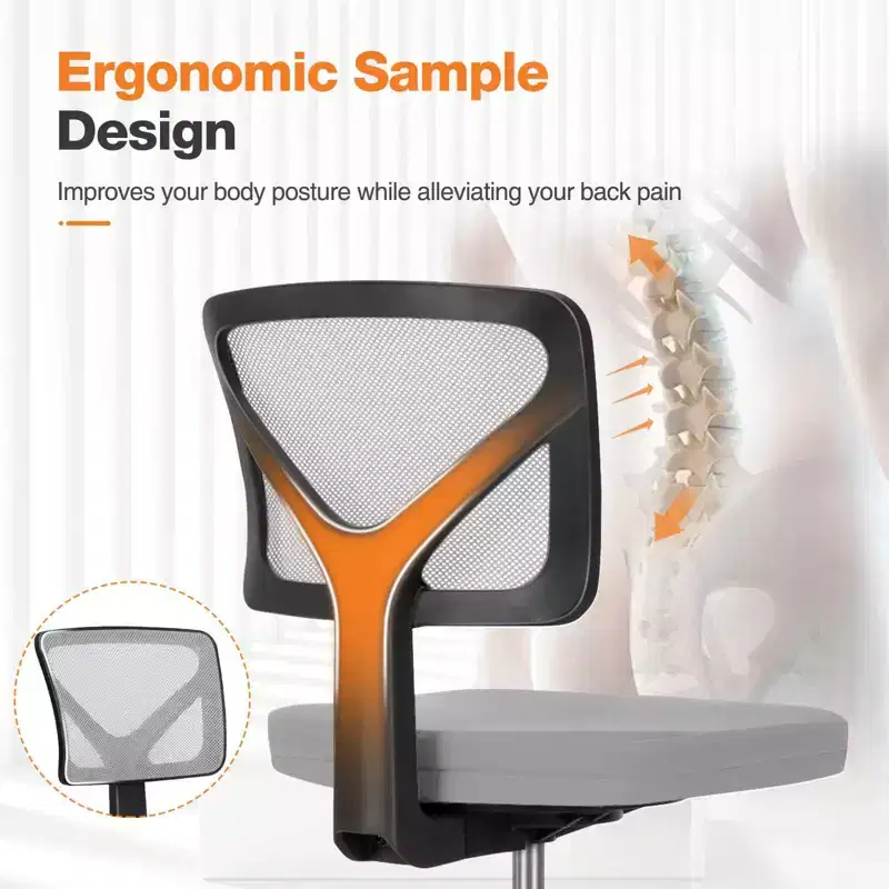 Urban Professional Task Chair - Weight-Activated Support Mechanism