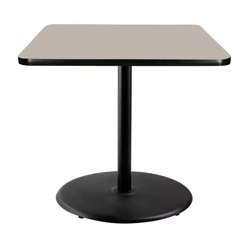 Hampden Furnishings 36" Bennet Collection Square Dining Table Black/Gray Nebula