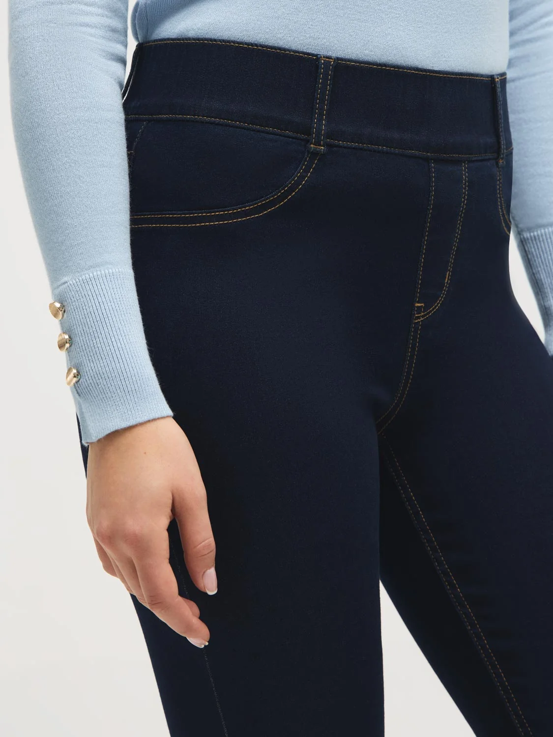 Cotton-Blend Stretch Skinny Jeans