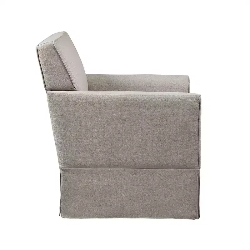 Slipcover Accent Armchair – Track Arm, Skirted Base, Removable Cushion