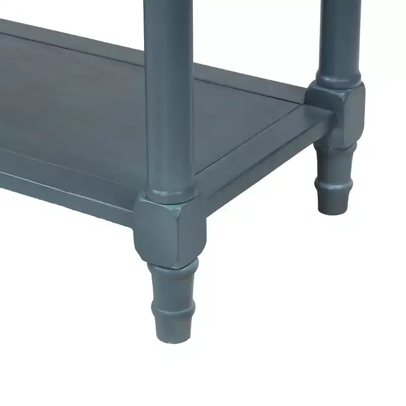 Console Table with Two Drawers and Bottom Shelf