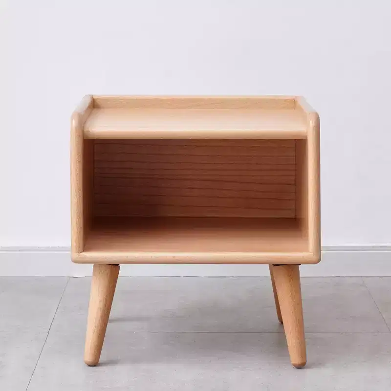 Pure Solid Wood Natural Solid Wood Nightstand for Bedroom Living Room