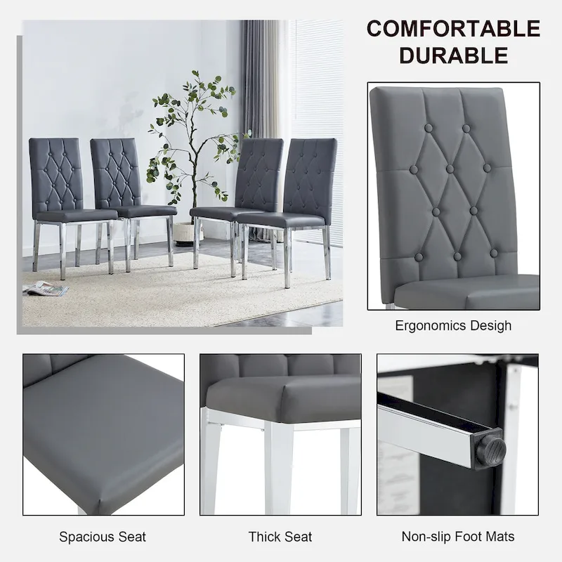 8 Piece Armless Dining Chairs