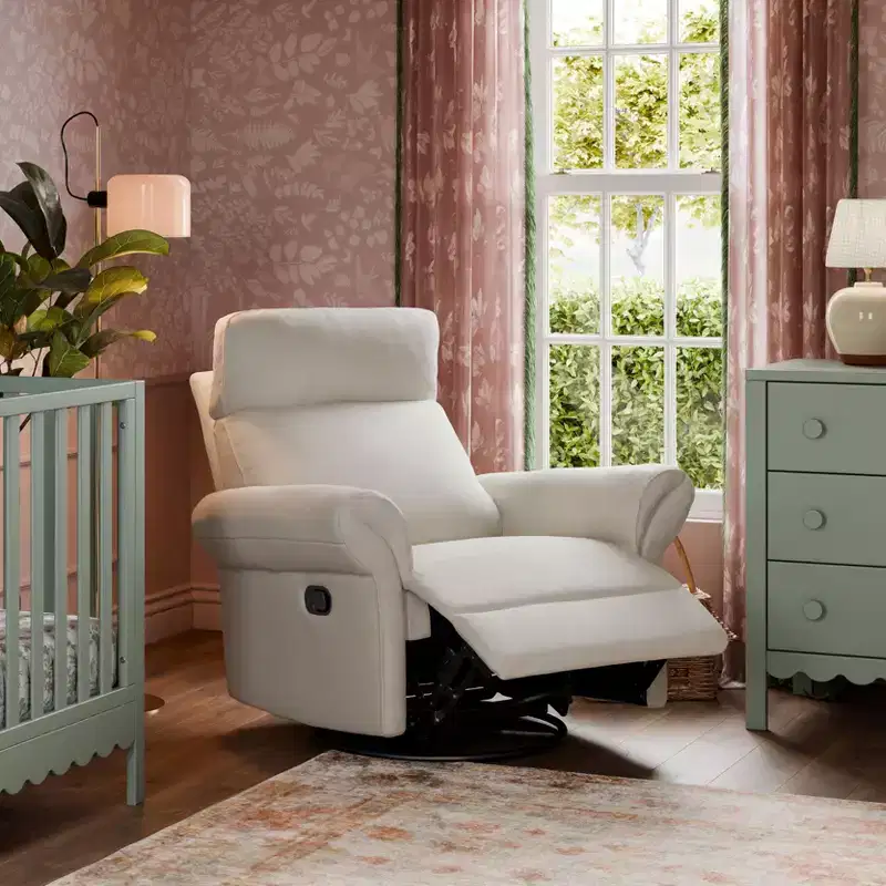 Recliner and Swivel Glider with Adjustable Headrest and Armrests