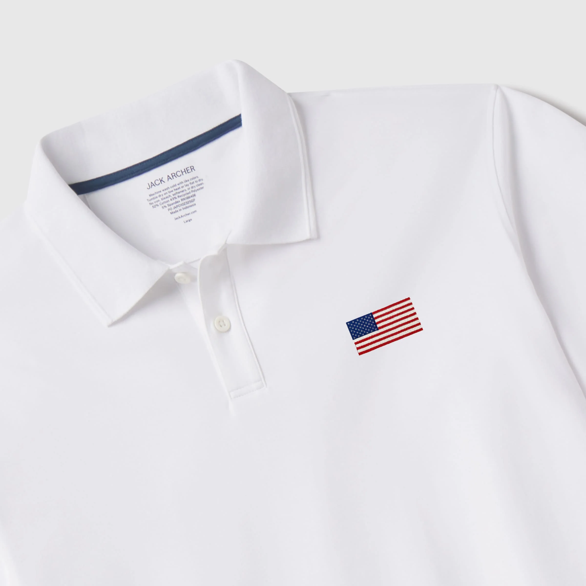 Piqué Polo - USA Flag