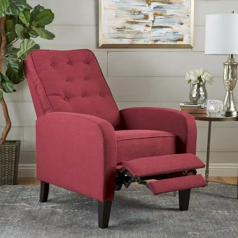 Tufted Fabric Recliner