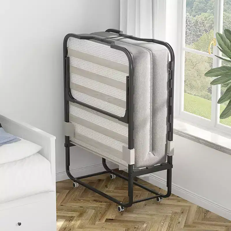 Mjkone Twin Size Modern Folding Bed With Mattress Included