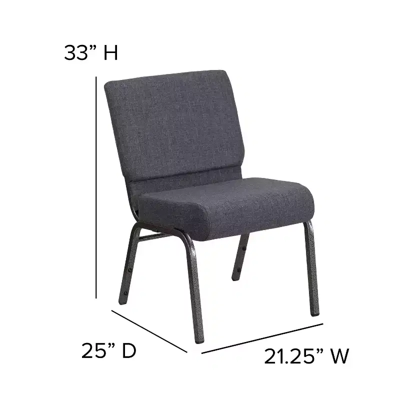 4 Pack 21''W Stacking Church Chair