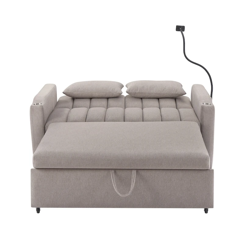 MERAX Convertible Loveseat Sofa, Pull Out Sofa Bed