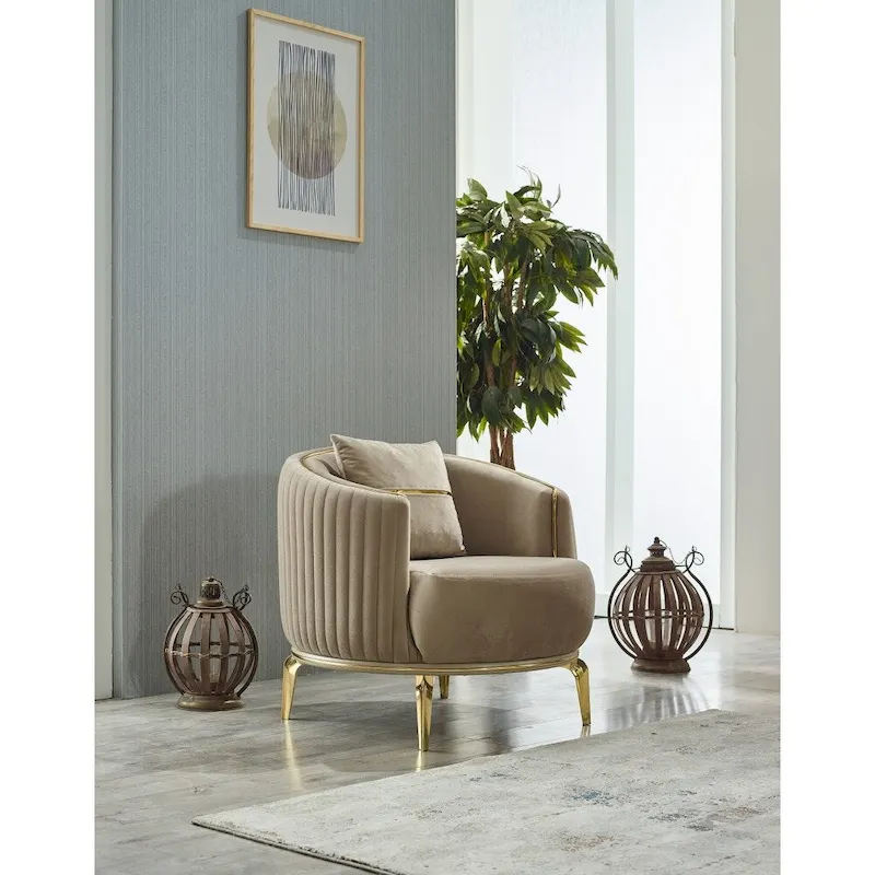Arianna 4-Pieces Two Sofa Two Chair Living Room Set